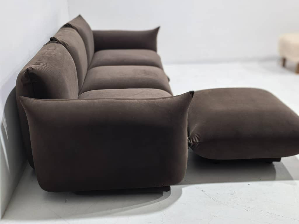 Spice Velvet Marenco Three Seater Sofa