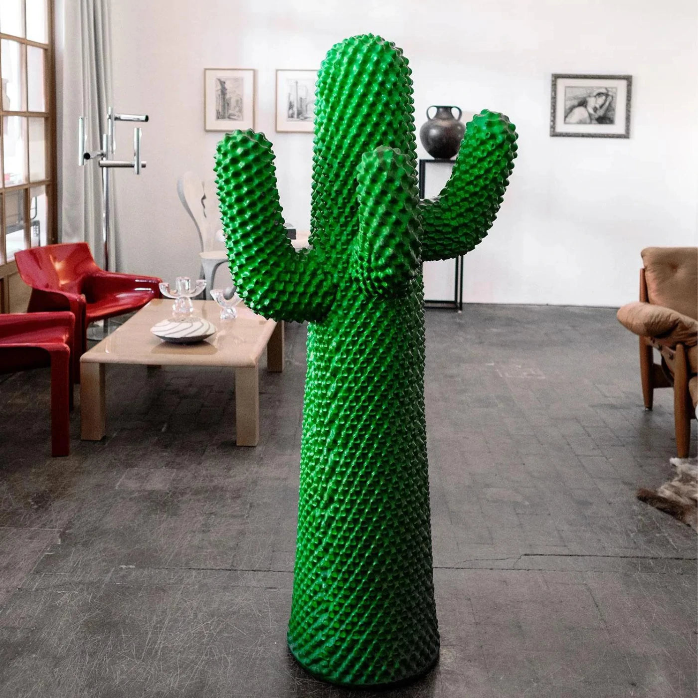 Elegant Artistic Green Another Green Cactus Coat Rack, a standout piece for stylish interiors.