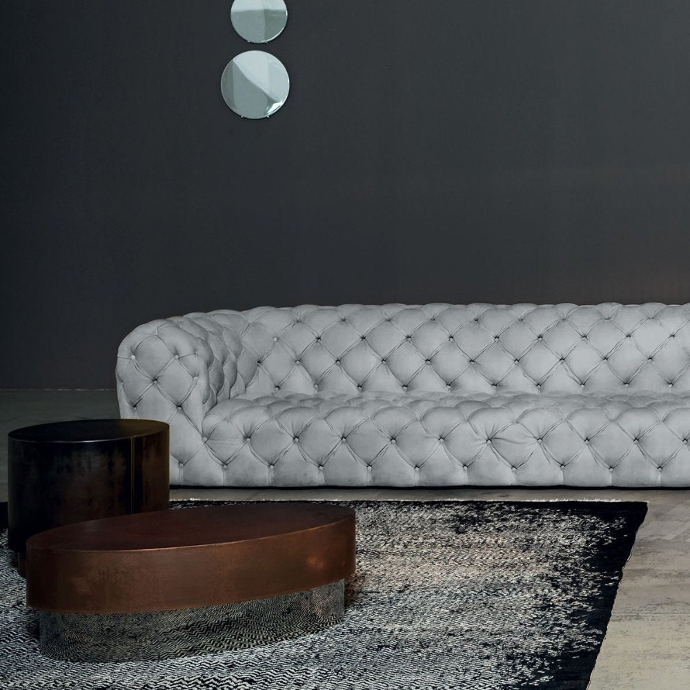 Designer Chester Moon modern sofa in high-quality leather, ensuring both comfort and durability.