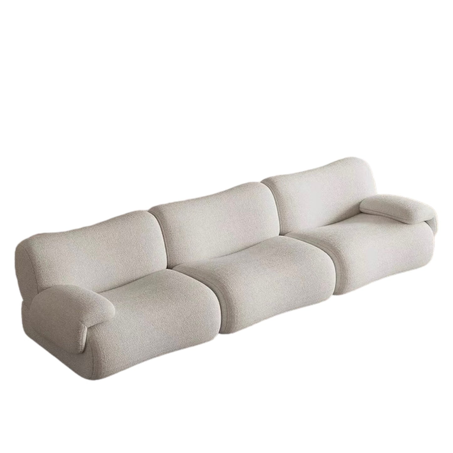 Lilac Sectional Designer Curve Sofa | Stylish Comfort