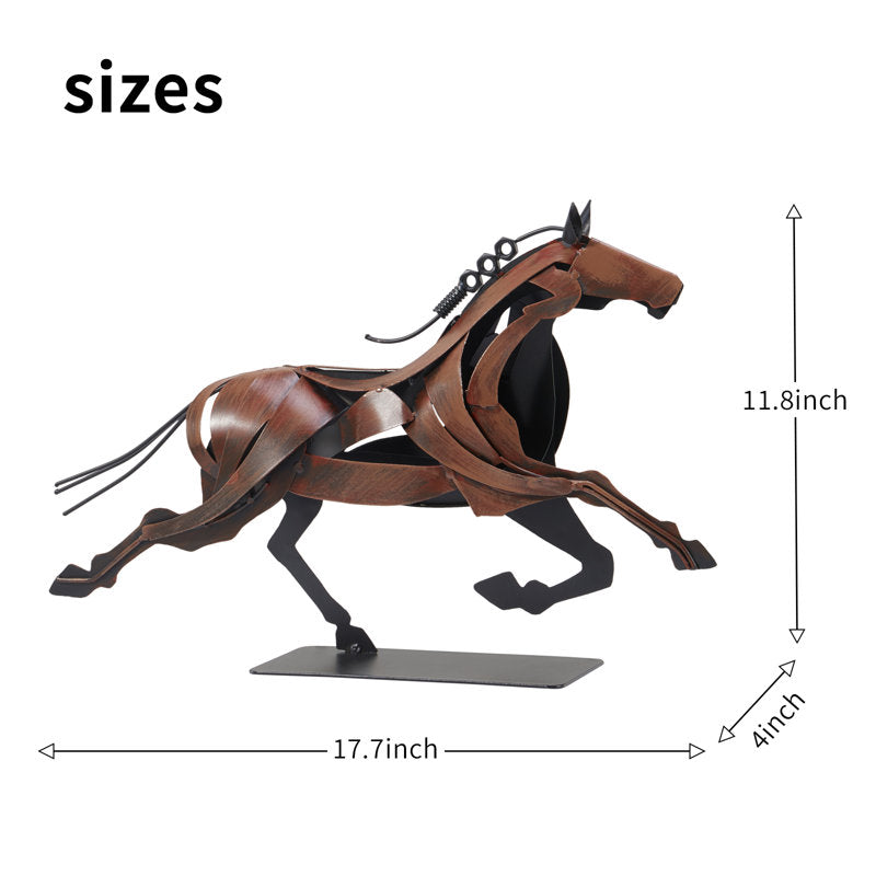 Handmade Metal Horse Statue