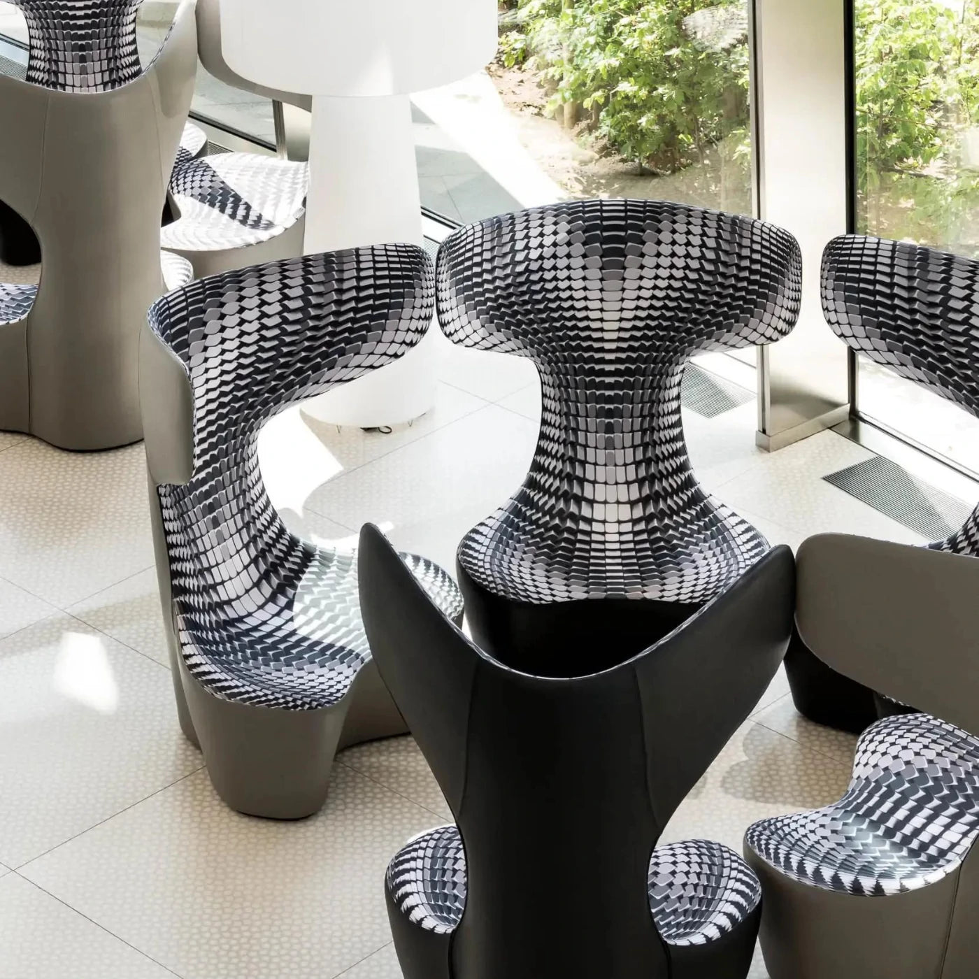 Crafted from multi-density polyurethane foam, the Drum Armchair offers both comfort and durability. Its sculptural form allows it to stand alone as a focal point or be combined with other pieces to create dynamic, modular seating arrangements.