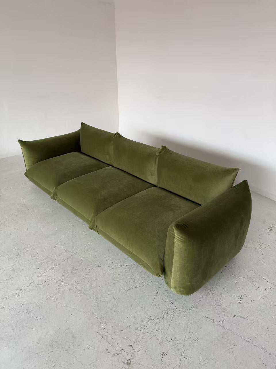 Spice Velvet Marenco Three Seater Sofa