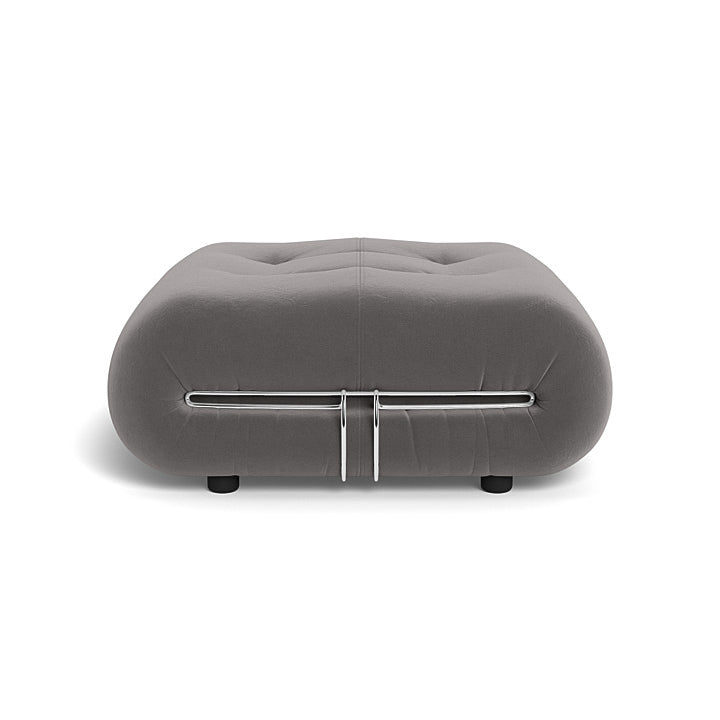 Elegant Soriana ottoman with polished chrome base for contemporary homes