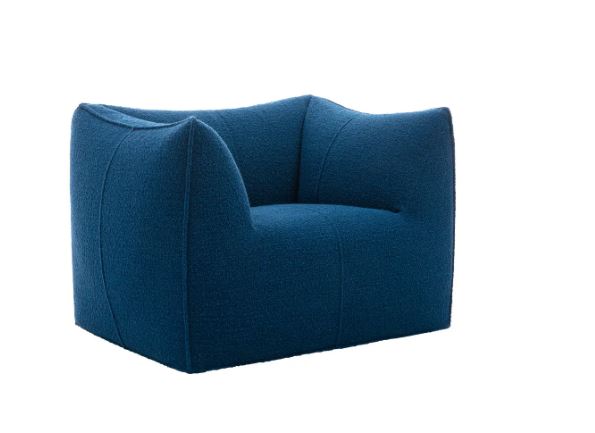 Innovative design blue Le Bambole armchair for contemporary homes