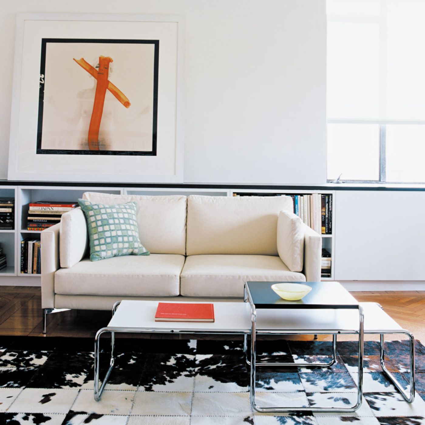 Innovative Marcel Breuer Laccio coffee table, showcasing classic Bauhaus aesthetics.