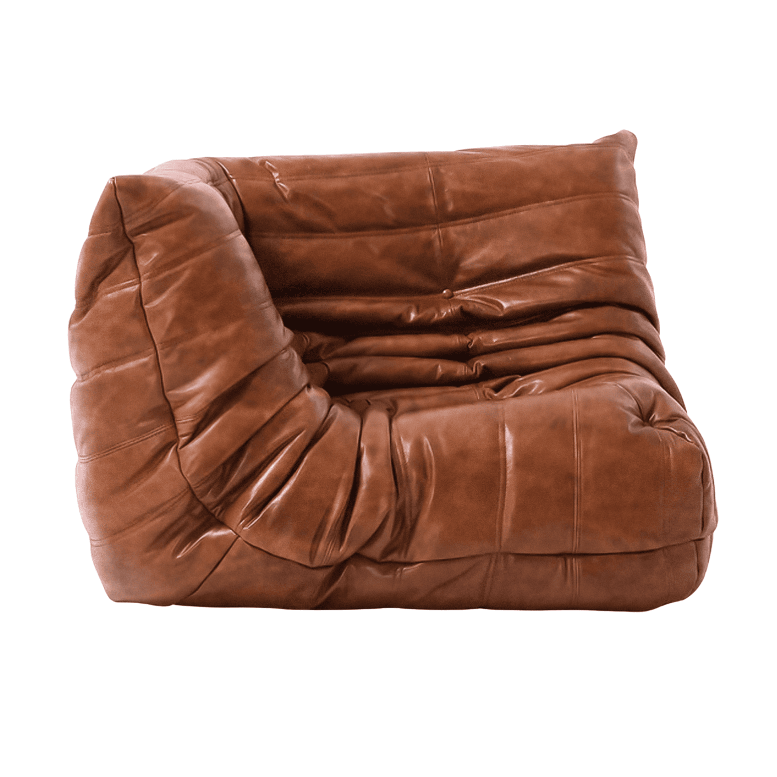 Stylish Togo sofa leather corner unit, perfect for contemporary living room settings.