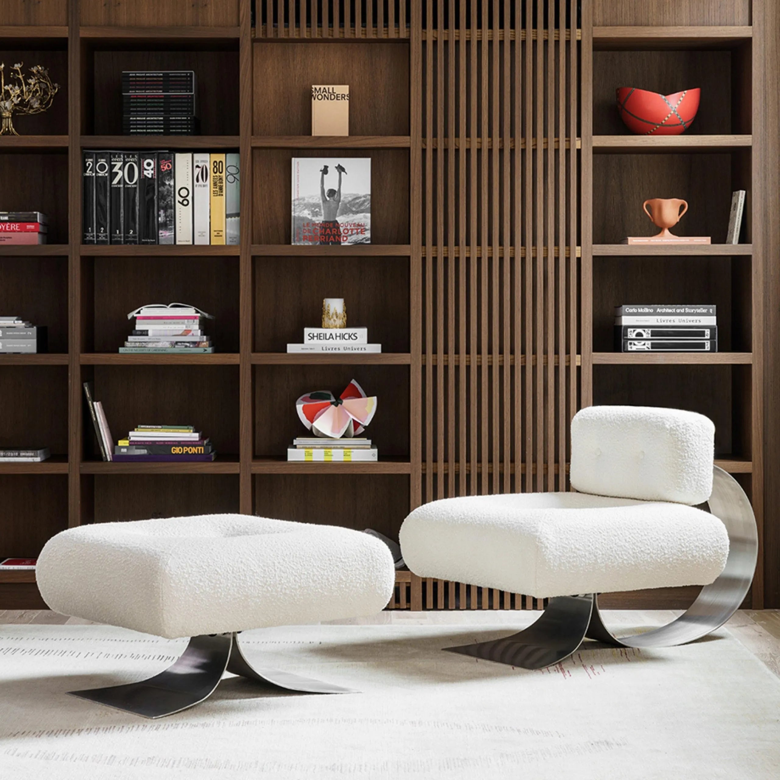 Timeless Niemeyer Alta Lounge Chair in minimalist living room