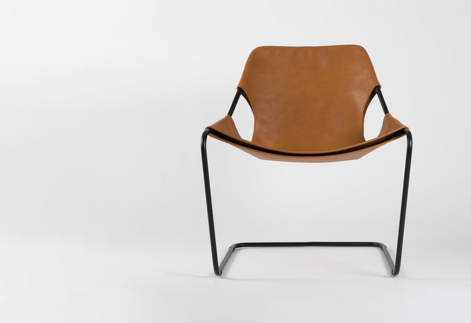 Classic leather armchair designed by Paulo Mendes da Rocha, offering unmatched style.