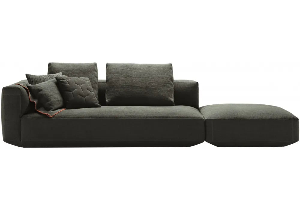 Luxurious Zanotta Sofa upholstered in premium fabric