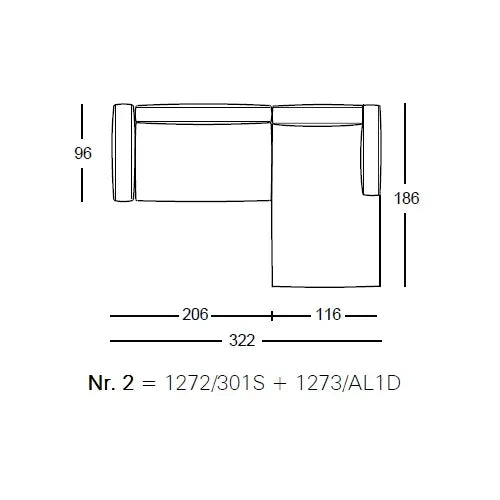 Premium leather Pianoalto Zanotta Sofa