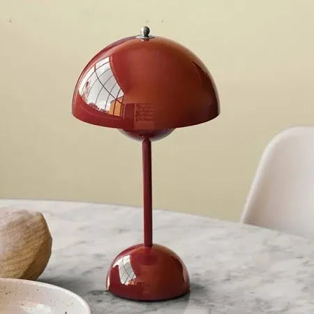 Rechargeable mushroom lamp with eco-friendly design for bedroom