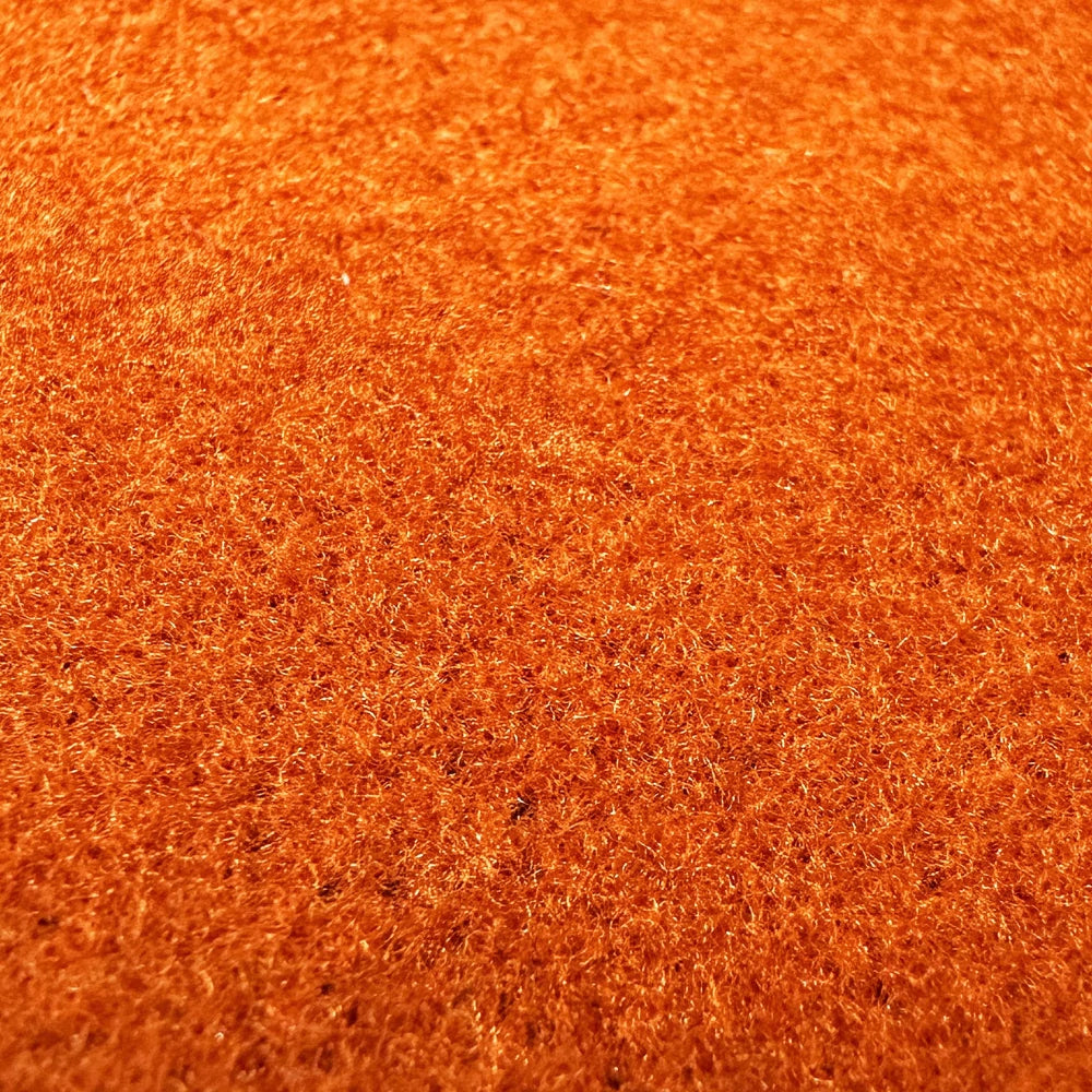 Tangerine Orange Cashmere Fabric for Mid-Century Modern Custom Furniture