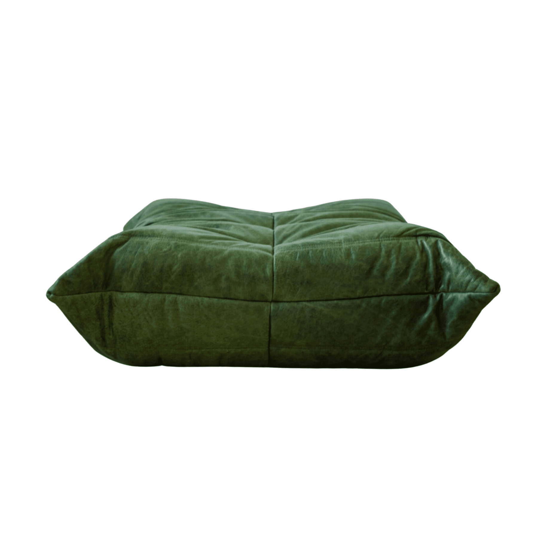 Luxurious Togo Leather Sofa Ottoman, a bespoke tribute to Ducaroy's avant-garde design.