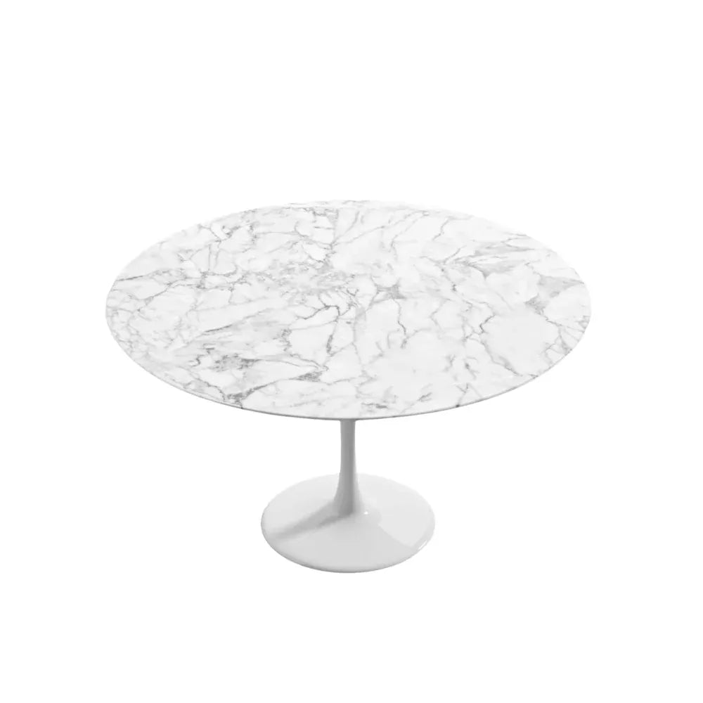 Timeless Tulip Circular Table enhancing contemporary living room