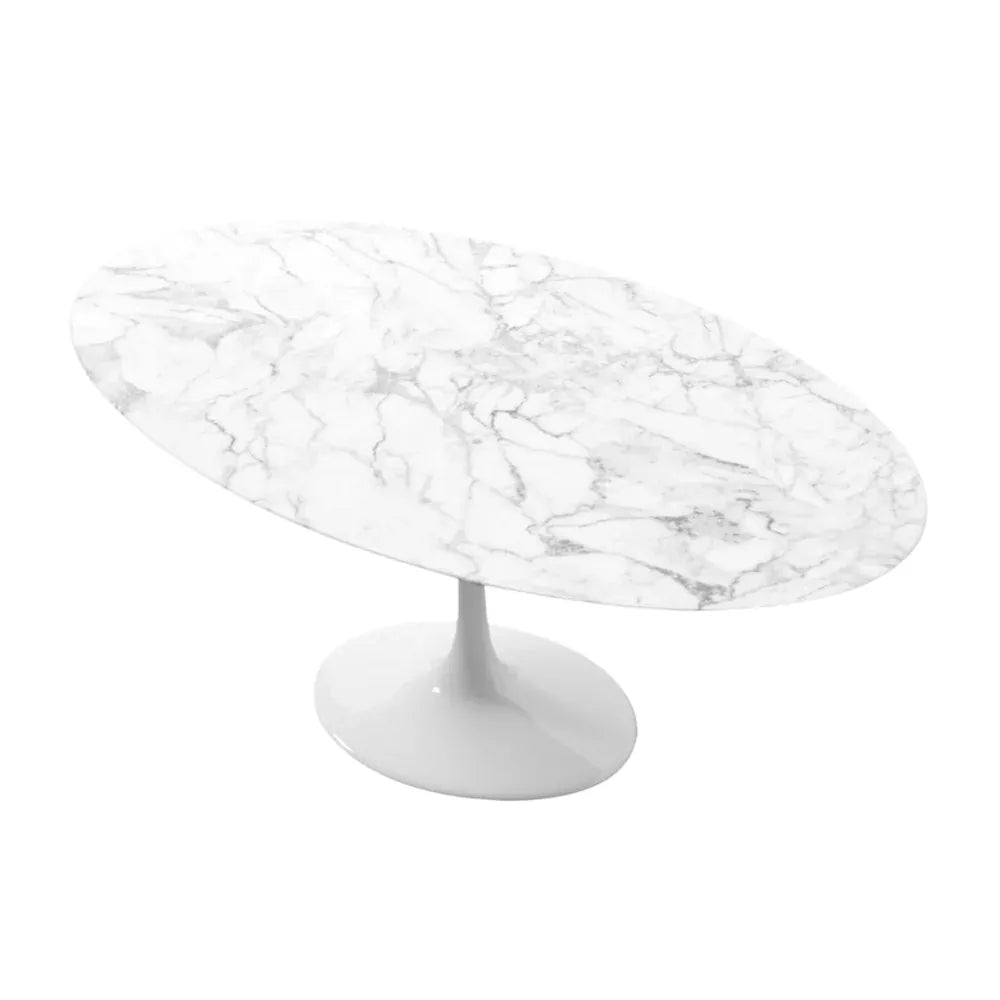 Timeless Tulip Table Oval enhancing contemporary living space