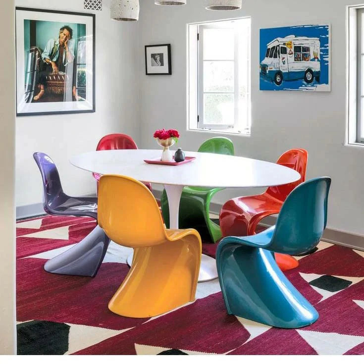 Chic Tulip Table providing clutter-free dining experience