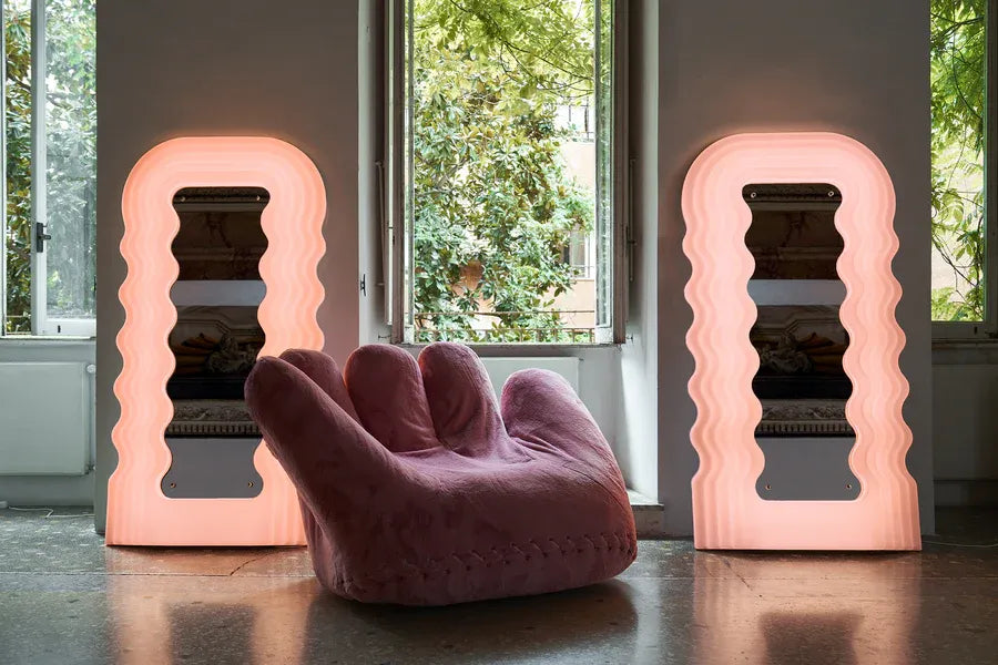 Buy Ultrafragola Mirror online, designed by Ettore Sottsass for striking room decor.