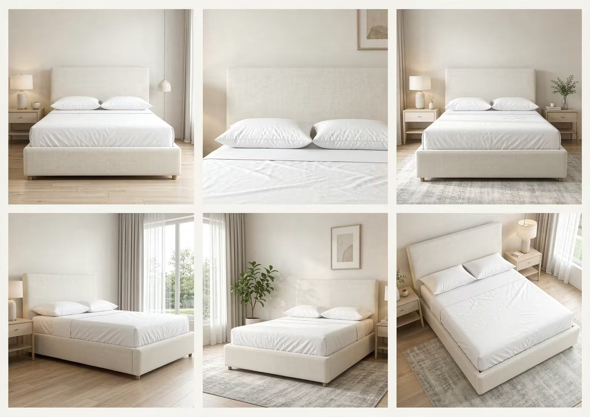 Clyde Upholstered Low Platform Bed
