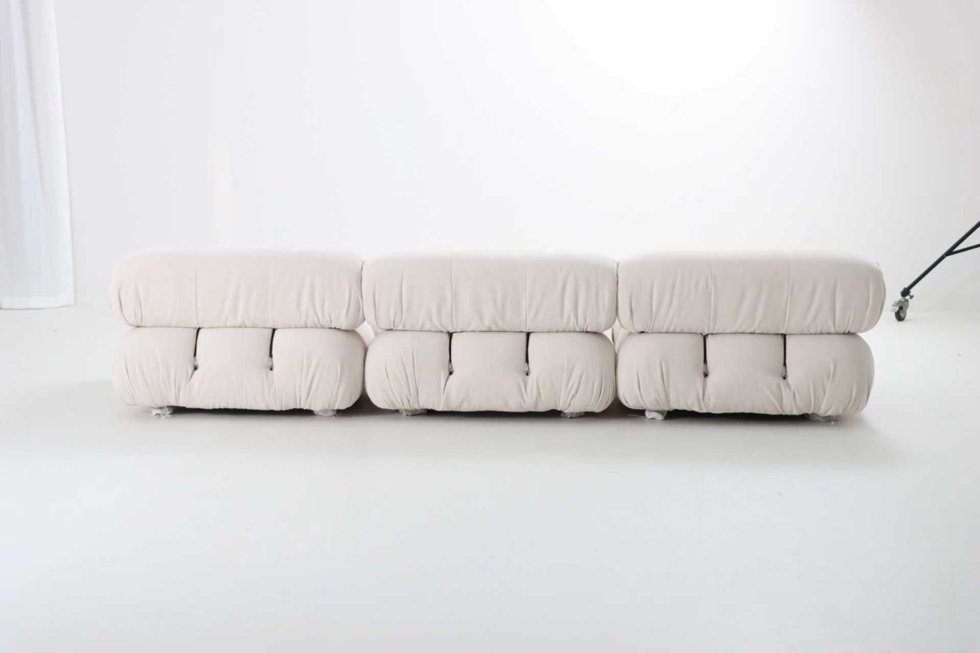 Mario Bellini-Inspired Sofa & Ottoman Set