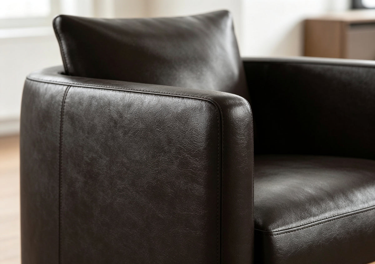Milo Leather Swivel Chair