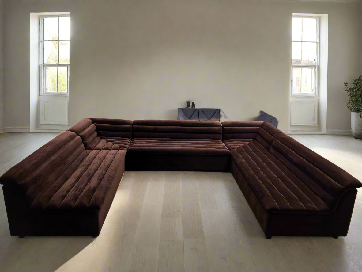 Float Sectional Sofa Square U Shape