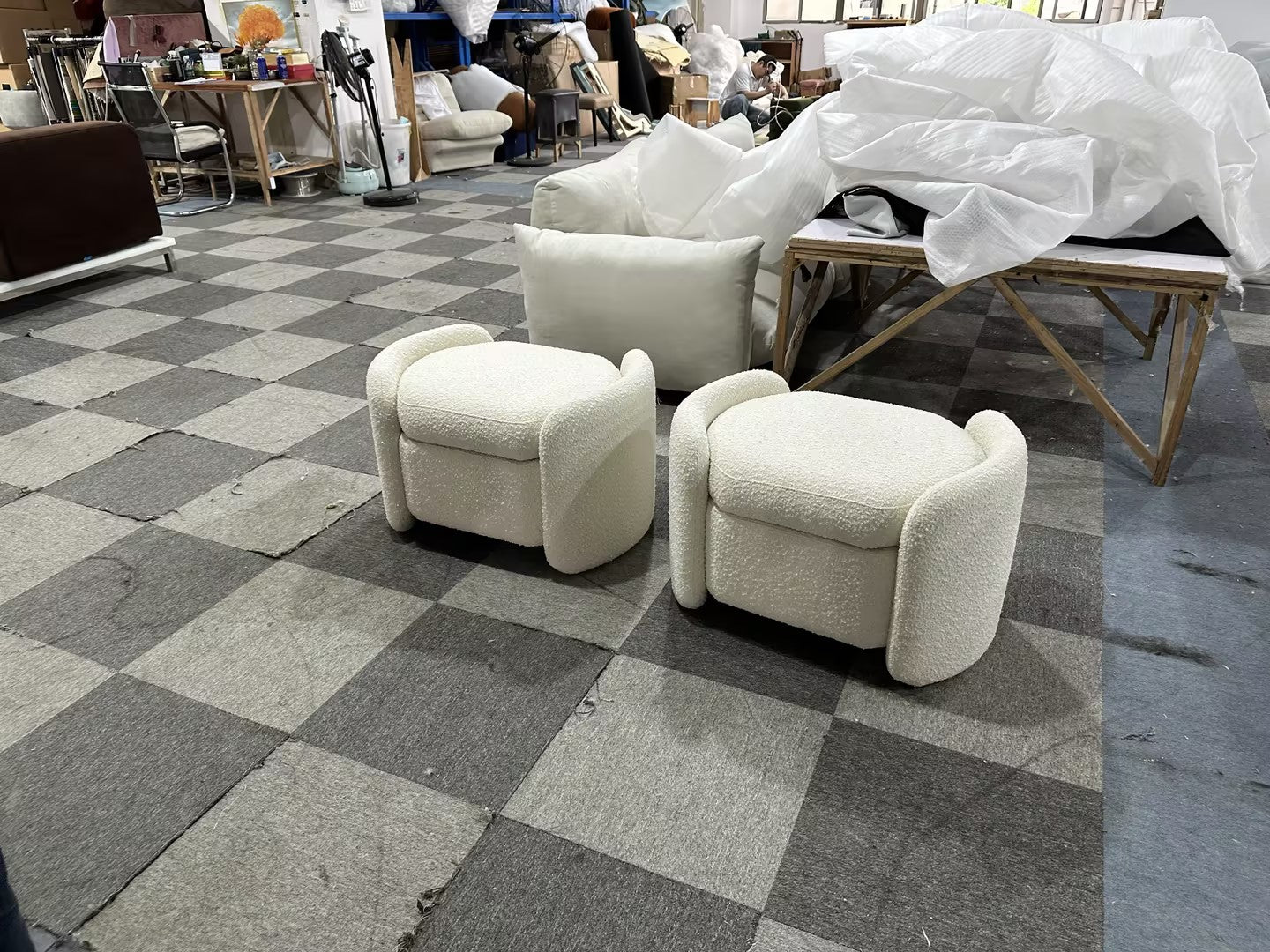 Loma Boucle Storage Bench