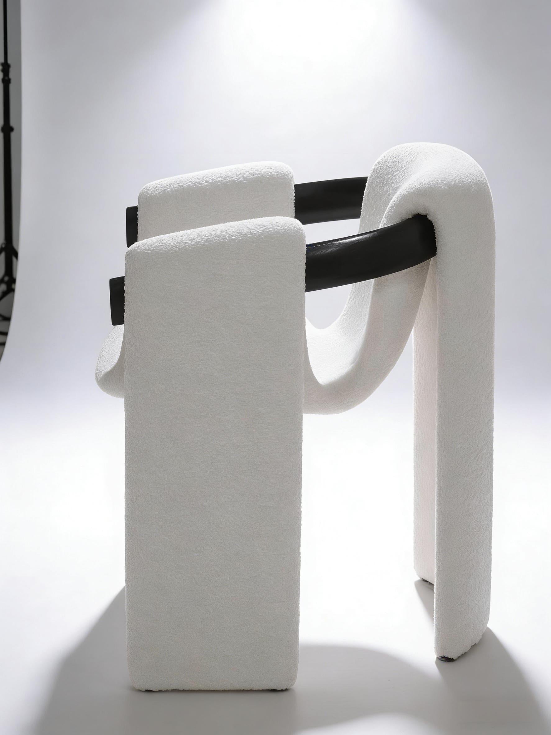 Sari Dining Chair | Vintara Design – Sculptural Bouclé Armchair