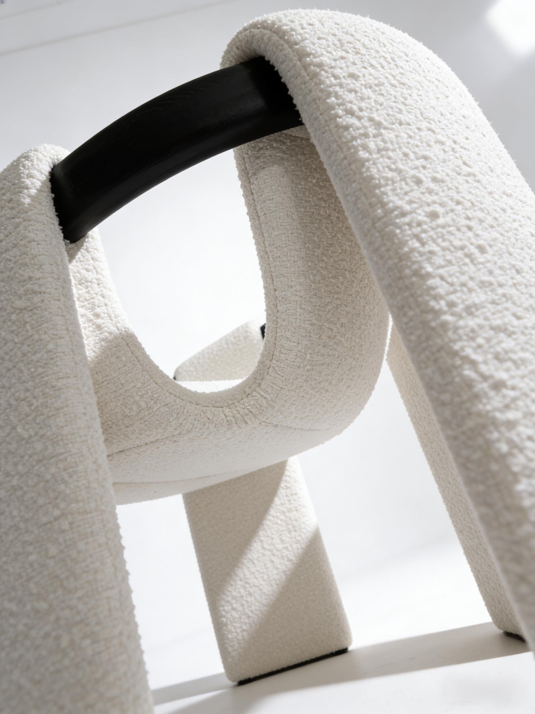 Sari Dining Chair | Vintara Design – Sculptural Bouclé Armchair