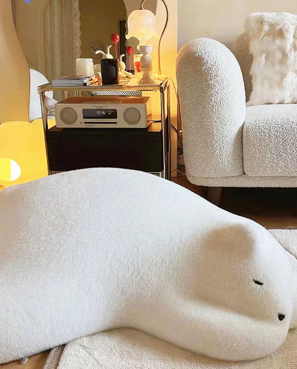 Resting Bear Ottoman by Vintara Design