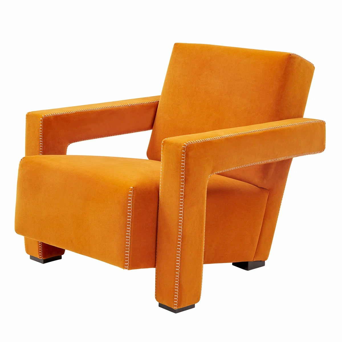 Fleischer Velvet Lounge Chair by Vintara Design