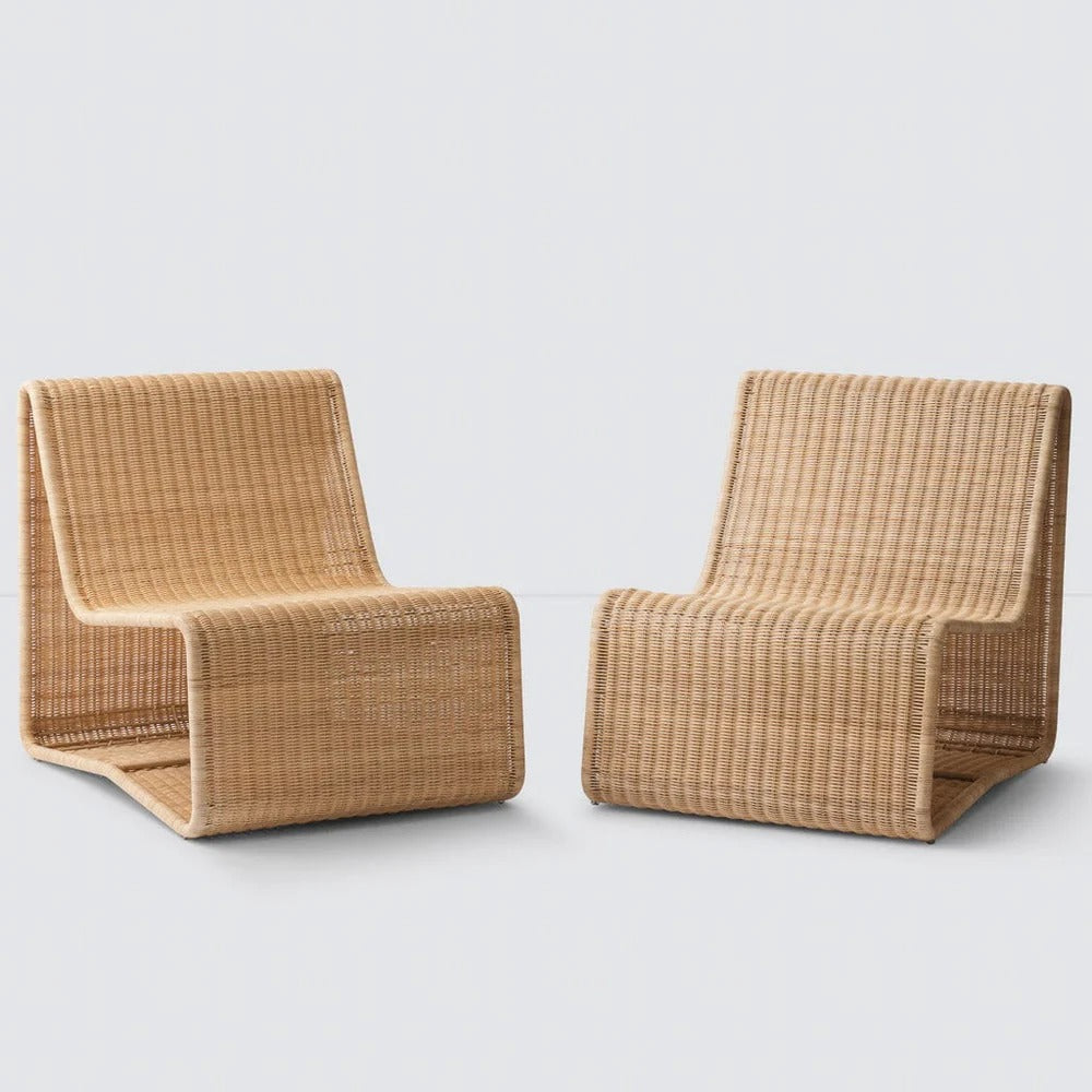 Liang Wicker Lounge Chair by Vintara Design