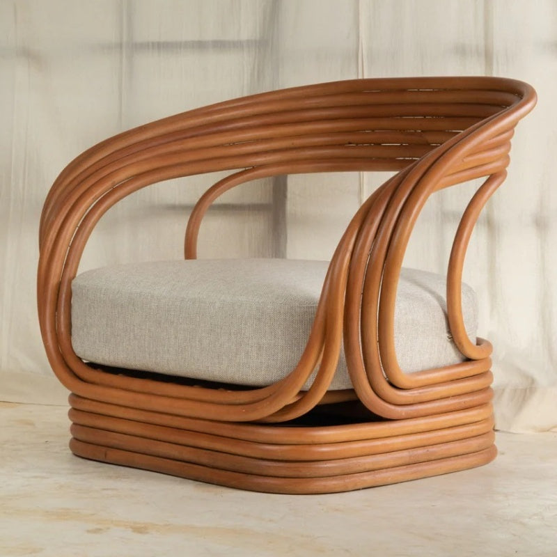 Olga Rattan Armchair by Vintara Design