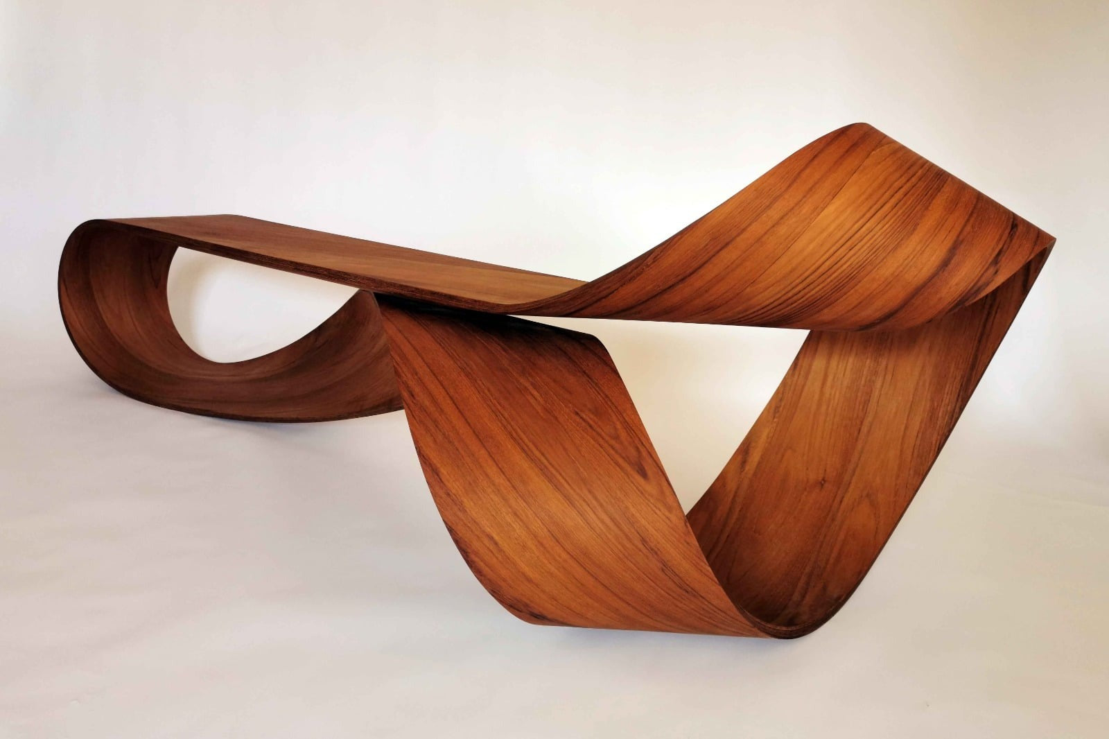 Möbius Teak Bench by Vintara Design