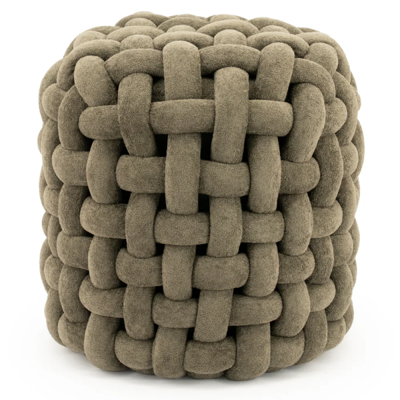 Chunky Woven Stool by Vintara Design