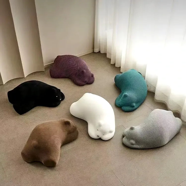 Resting Bear Ottoman by Vintara Design