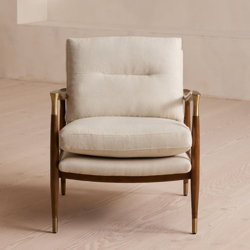 Theodore Armchair, Linen, Natural