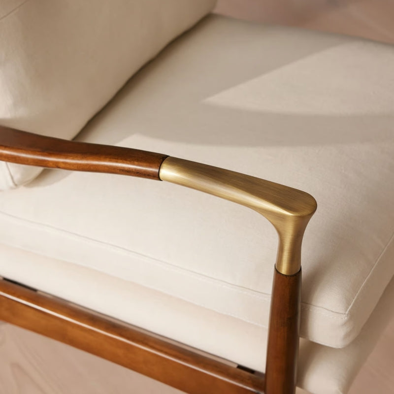 Theodore Armchair, Linen, Natural