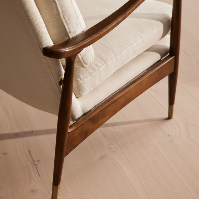 Theodore Armchair, Linen, Natural