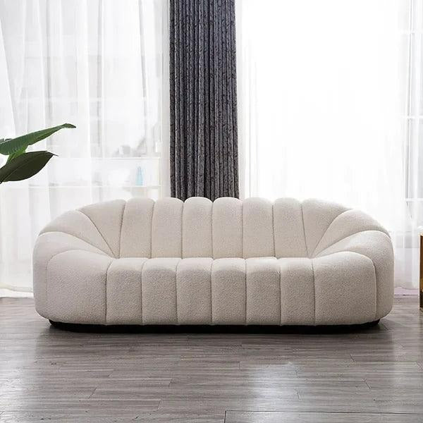 Janice 3-Seater Oval Sofa - Elegant Comfort for Any Space