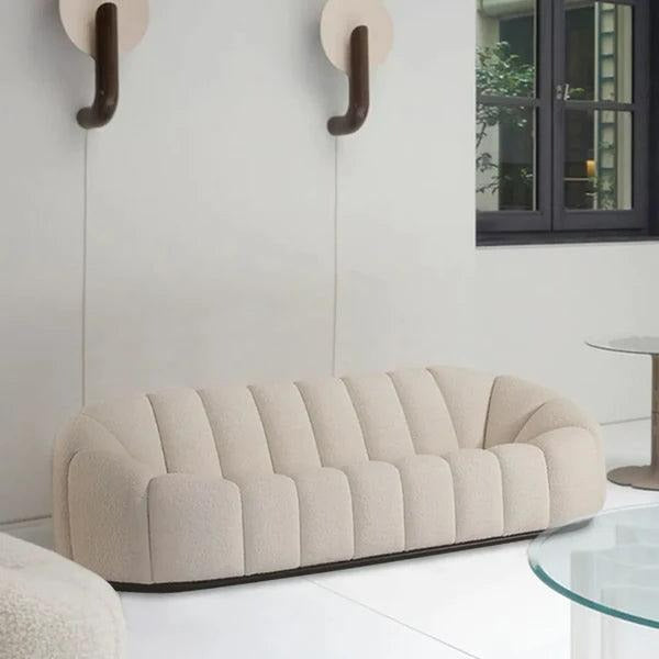 Janice 3-Seater Oval Sofa - Elegant Comfort for Any Space