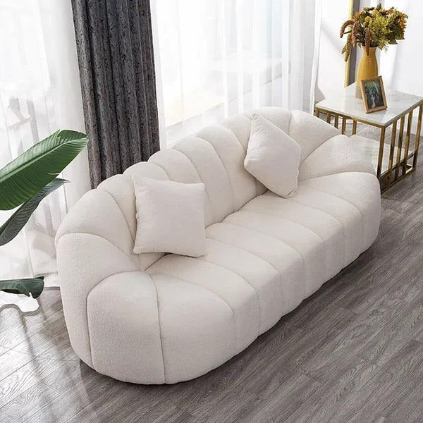 Janice 3-Seater Oval Sofa - Elegant Comfort for Any Space