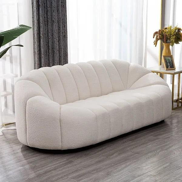 Janice 3-Seater Oval Sofa - Elegant Comfort for Any Space