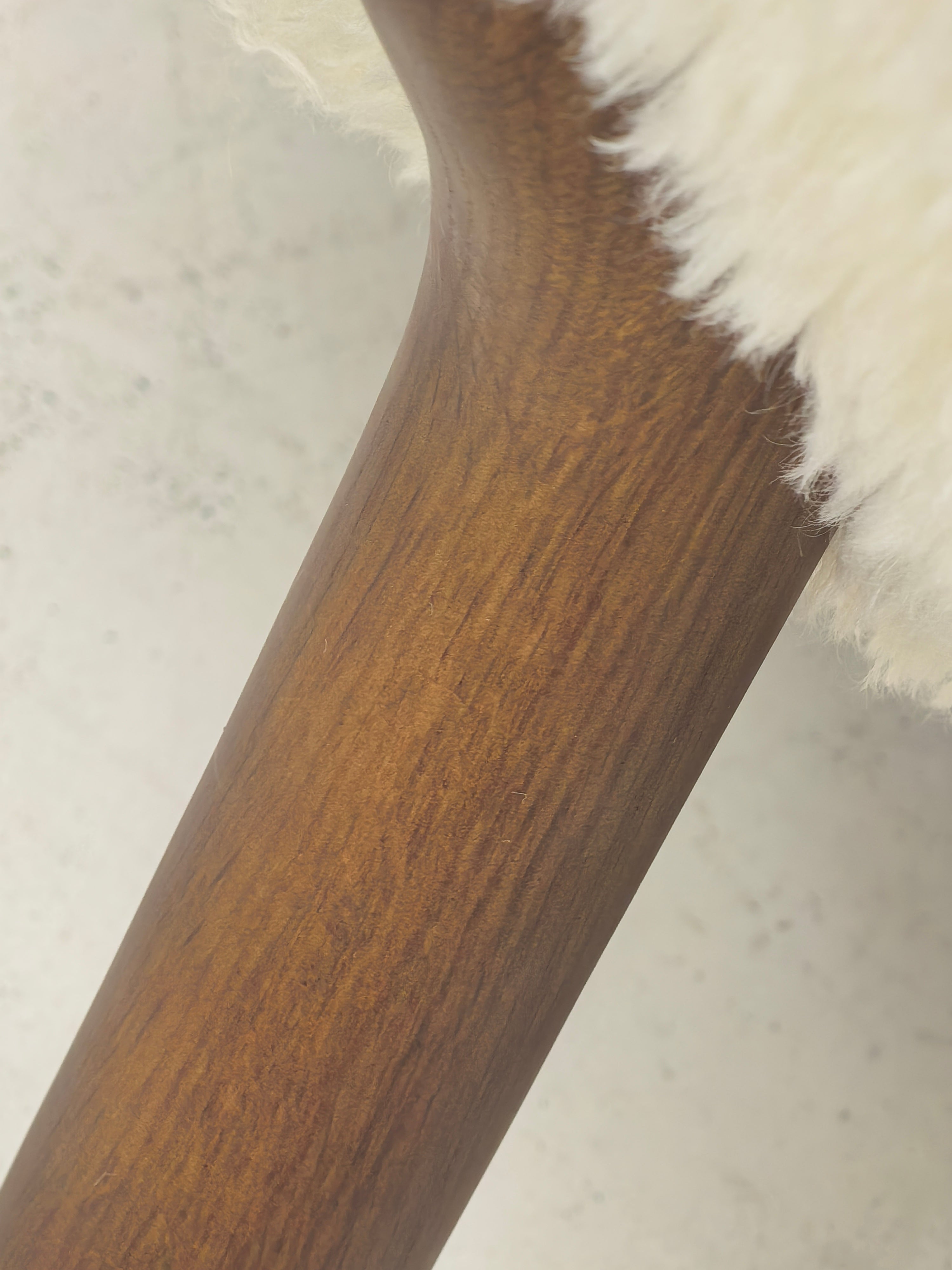 Petra Chair, Natural Luxe Sheepskin