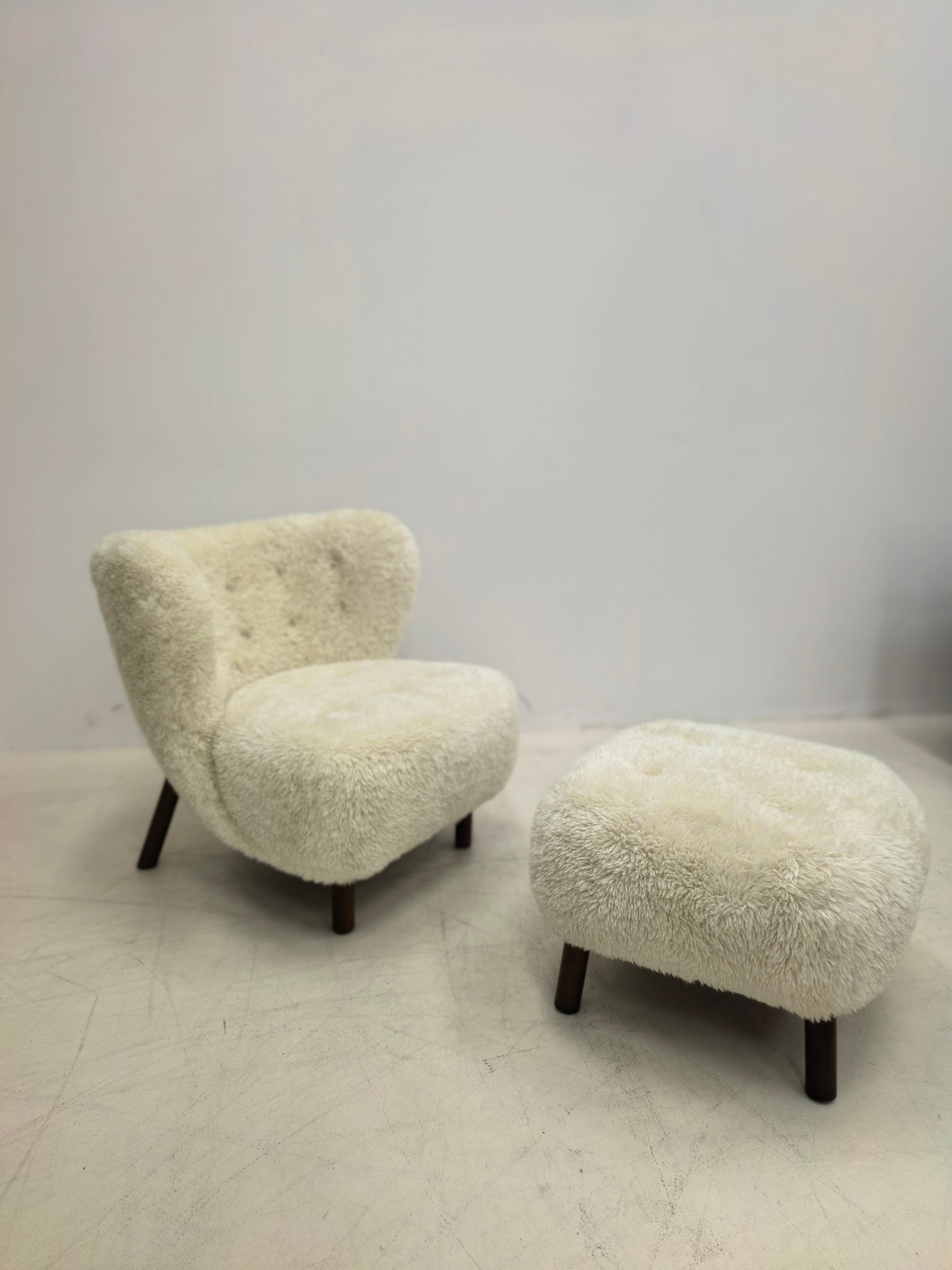 Petra Chair, Natural Luxe Sheepskin