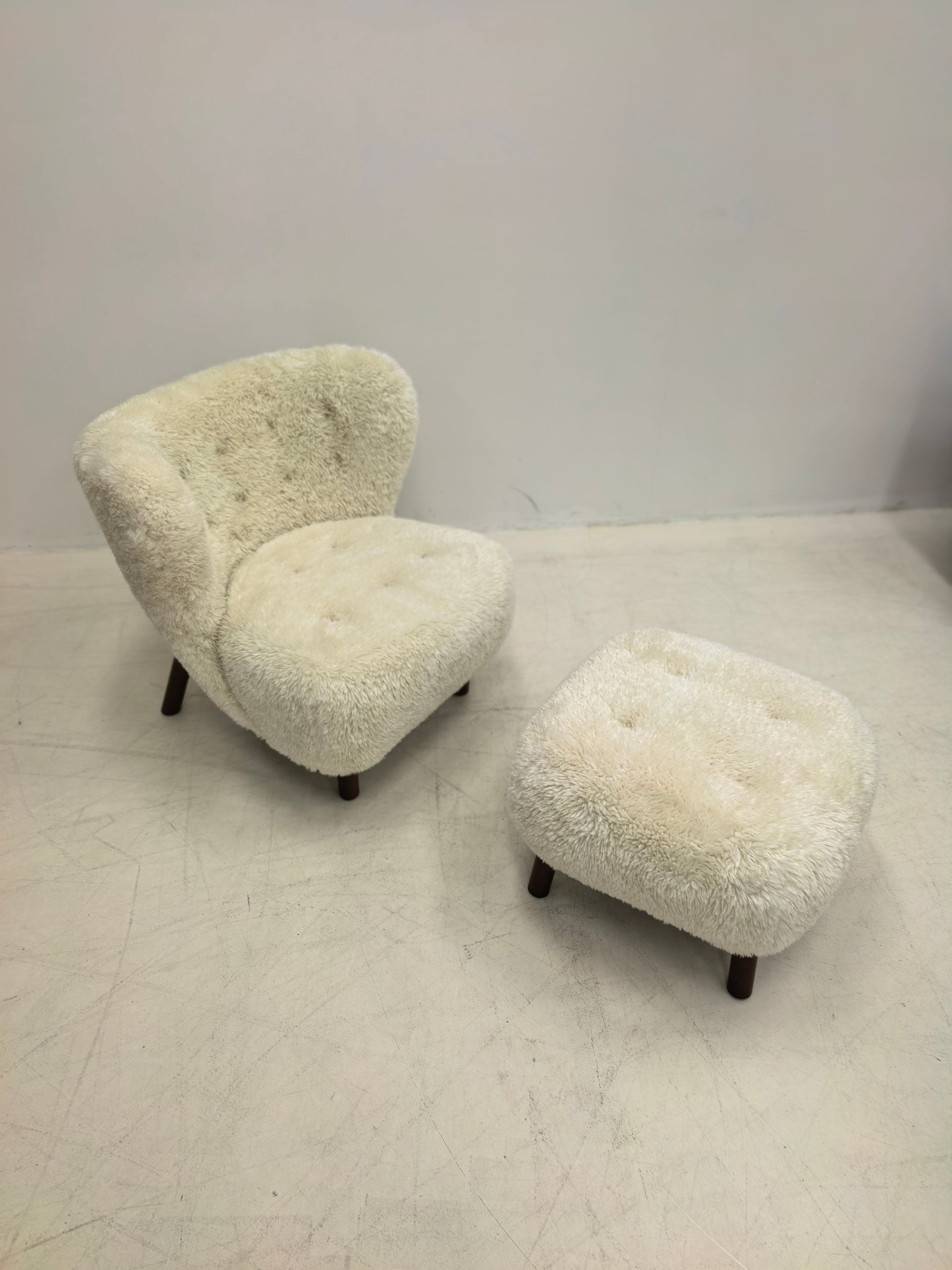 Petra Chair, Natural Luxe Sheepskin