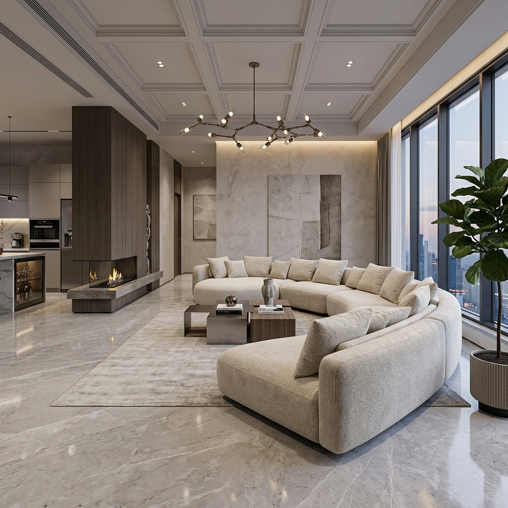 Bézier Style Curved Modular Sectional Sofa