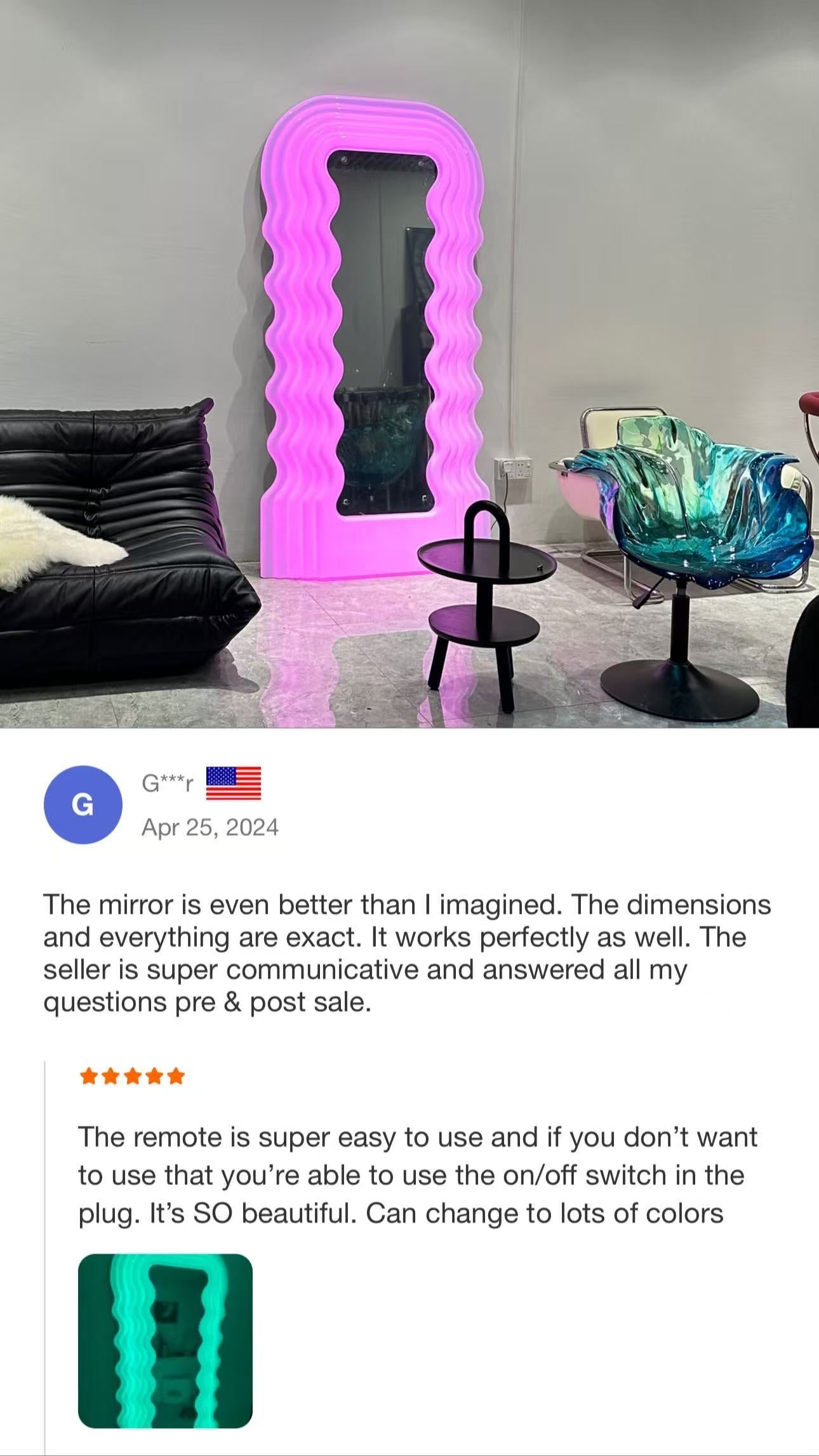 Ultrafragola Mirror by Ettore Sottsass