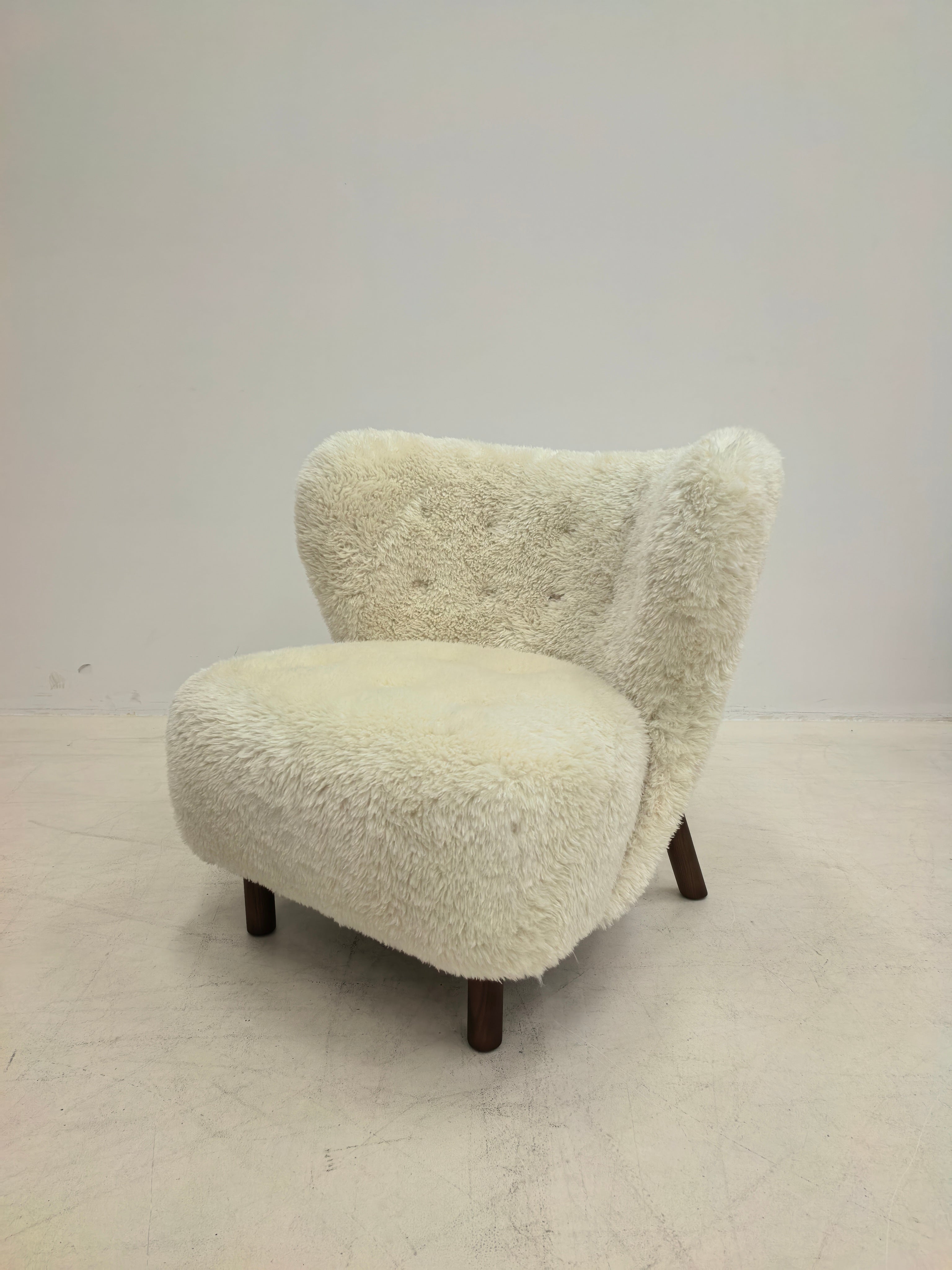 Petra Chair, Natural Luxe Sheepskin