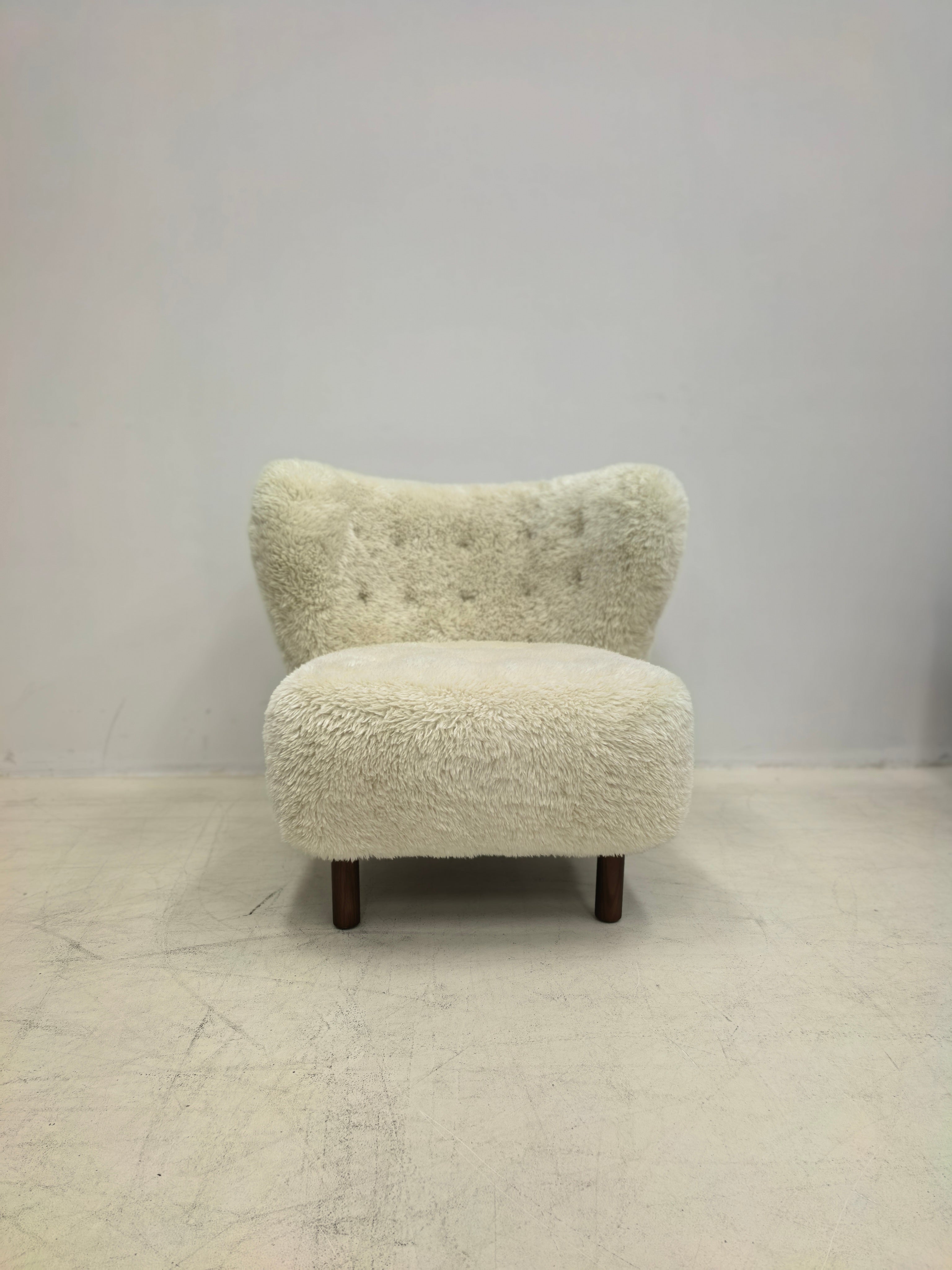 Petra Chair, Natural Luxe Sheepskin